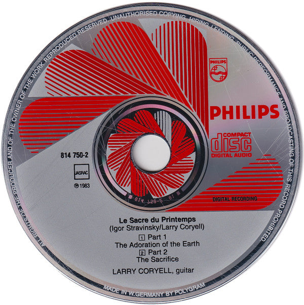 Larry Coryell : Le Sacre Du Printemps (CD, Album)