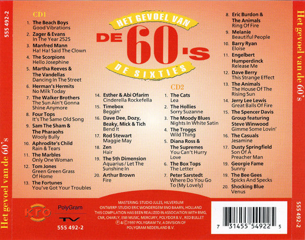 Various : Het Gevoel Van De Sixties (2xCD, Comp)