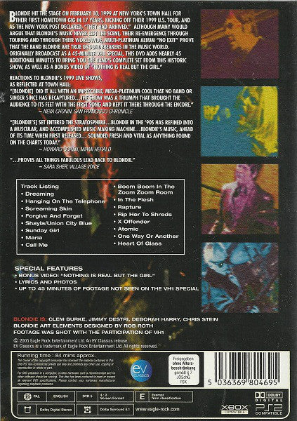 Blondie : Blondie Live (DVD-V, PAL)