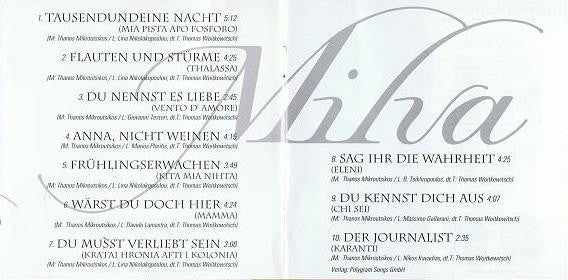 Milva : Tausendundeine Nacht (CD, Album, RE)