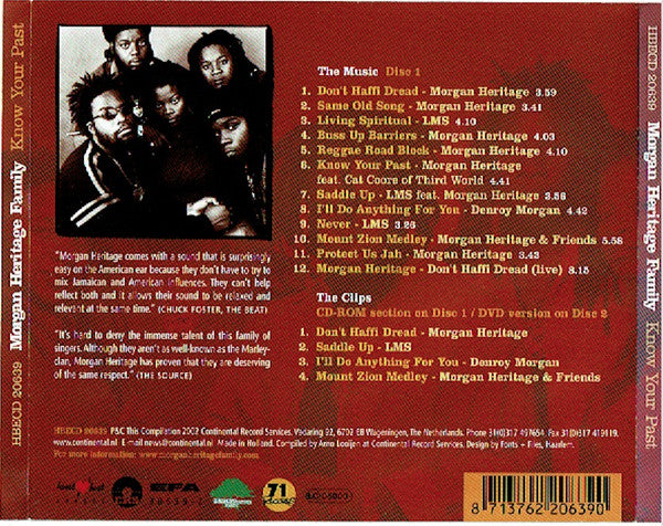Morgan Heritage Including L.M.S & Denroy Morgan : Know Your Past (Selections From The Royal Family Of Reggae 1997-2001) (CD, Comp, Enh + DVD-V)