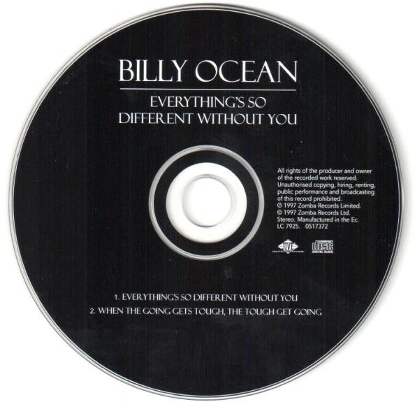 Billy Ocean : Everything's So Different Without You (CD, Single)