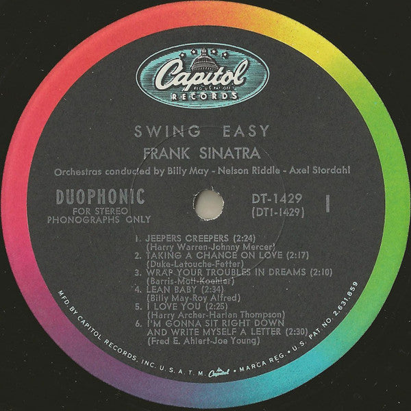 Frank Sinatra : Swing Easy (LP, RE, Rec)