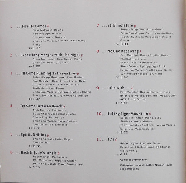 Brian Eno : Desert Island Selection (CD, Comp)
