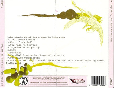 If Lucy Fell : You Make Me Nervous (CD, Album)