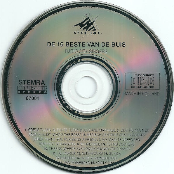 Radio City Singers : De 16 Beste Van De Buis (CD, Album)