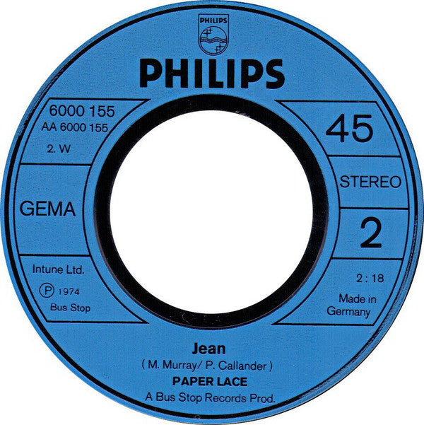 Paper Lace : The Black-Eyed Boys (7", Single)