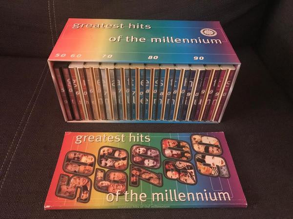 Various : Greatest Hits Of The Millennium (Box, Comp + 12xBox, Comp + 4xCD, Comp + 3xCD, Comp)