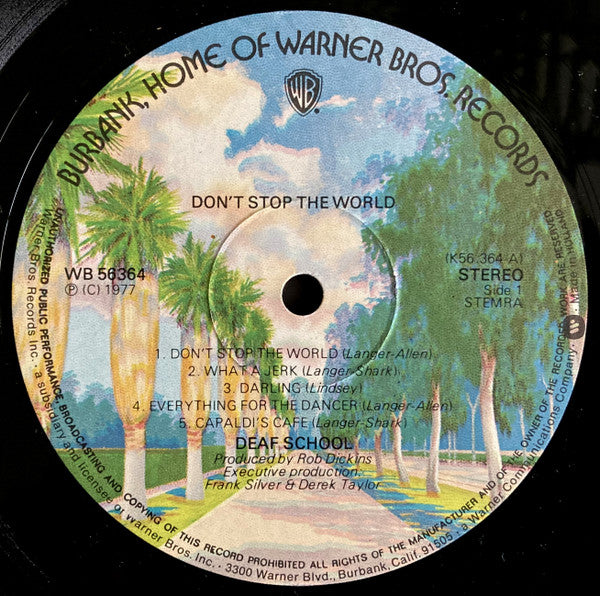 Deaf School : Don't Stop The World (LP, Album)