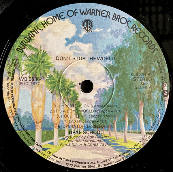 Deaf School : Don't Stop The World (LP, Album)