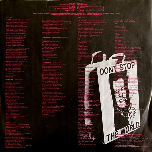 Deaf School : Don't Stop The World (LP, Album)