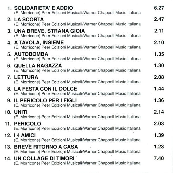 Ennio Morricone : La Scorta (Colonna Sonora Originale) (CD, Album)