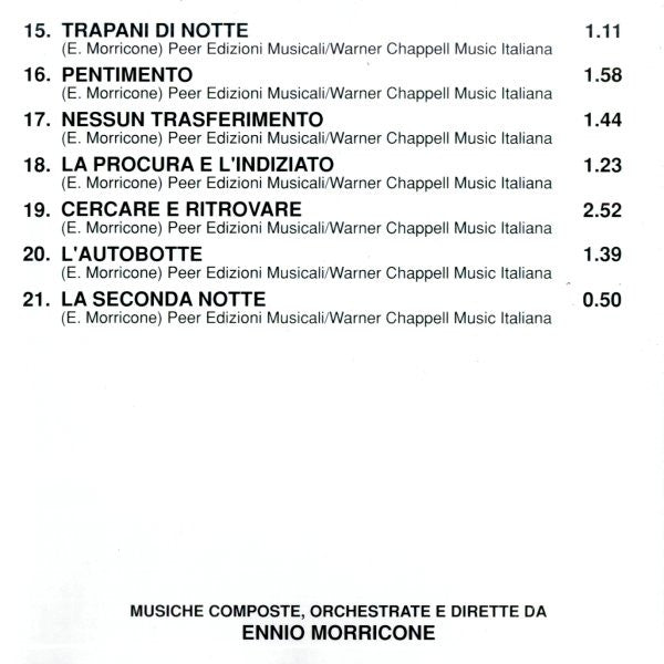 Ennio Morricone : La Scorta (Colonna Sonora Originale) (CD, Album)