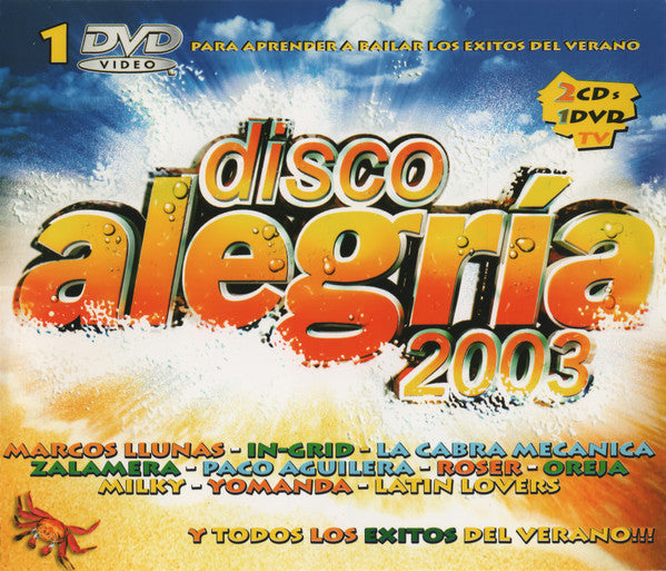 Various : Disco Alegría 2003 (CD, Comp, P/Mixed + CD, Comp + DVD, Comp)