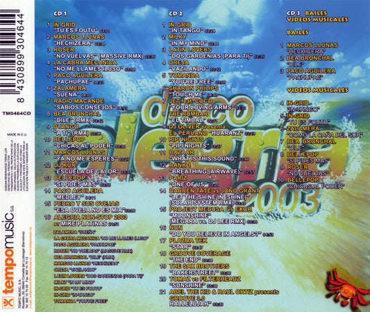 Various : Disco Alegría 2003 (CD, Comp, P/Mixed + CD, Comp + DVD, Comp)