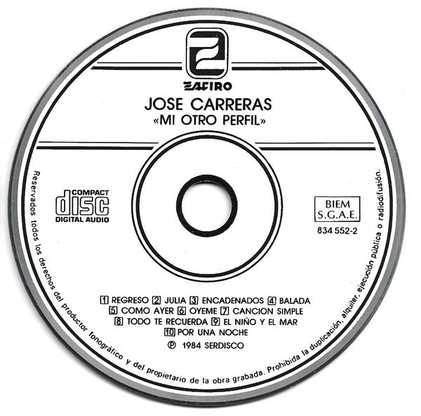 José Carreras : Mi Otro Perfil (CD, Album)