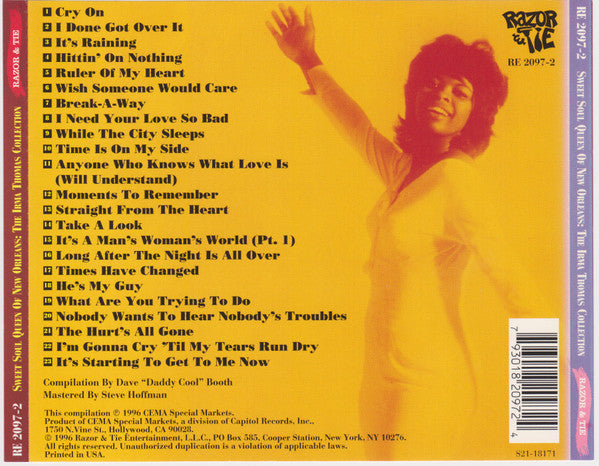 Irma Thomas : Sweet Soul Queen Of New Orleans: The Irma Thomas Collection (CD, Comp, RM)