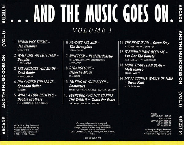 Various : ... And The Music Goes On. (Volume 1) (CD, Comp)
