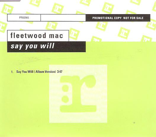 Fleetwood Mac : Say You Will (CD, Single, Promo)