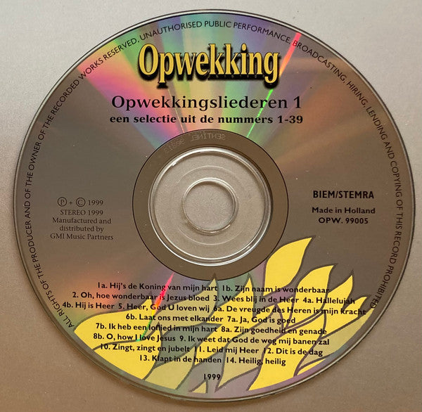 Opwekking : Opwekkingsliederen 1/2 (Een Selectie Uit De Nummers 1 - 70) (2xCD)