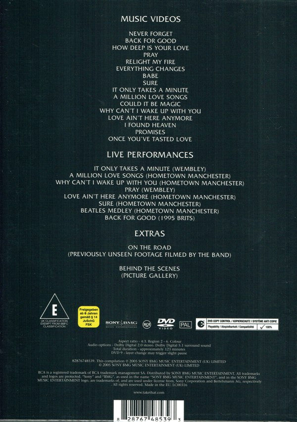 Take That : The Ultimate Collection - Never Forget (DVD-V, Comp, Copy Prot., PAL)