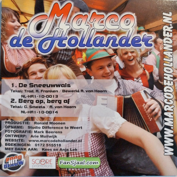 Marco De Hollander : De Sneeuwwals (CDr, Single)