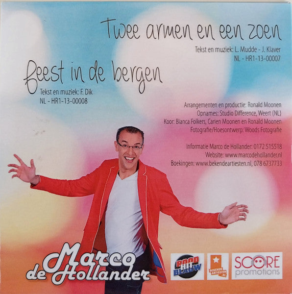 Marco De Hollander : Twee Armen En Een Zoen (CD, Single)