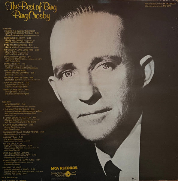 Bing Crosby : The Best Of Bing (LP, Comp)