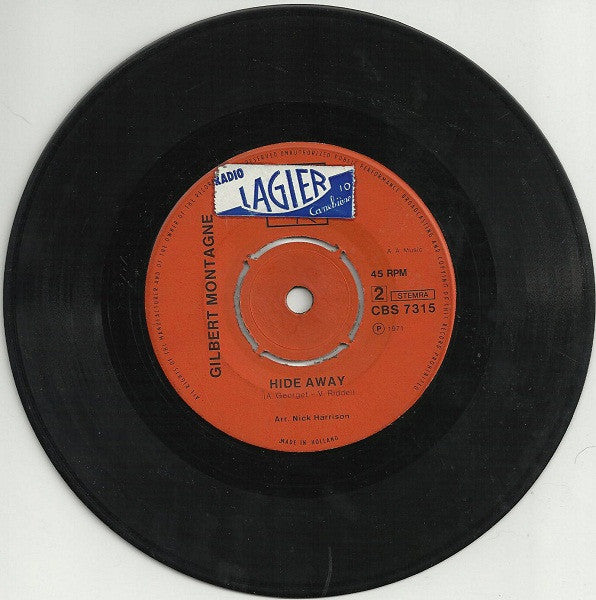 Gilbert Montagné : The Fool / Hide Away (7", Single)
