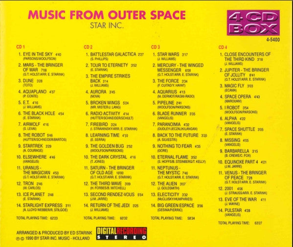 Star Inc. : Music From Outer Space (4xCD, Comp)