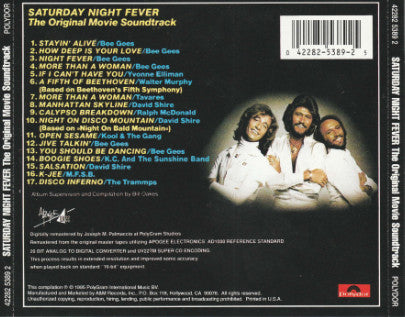 Various : Saturday Night Fever (The Original Movie Sound Track) (CD, Album, Comp, RE, RM, UML)