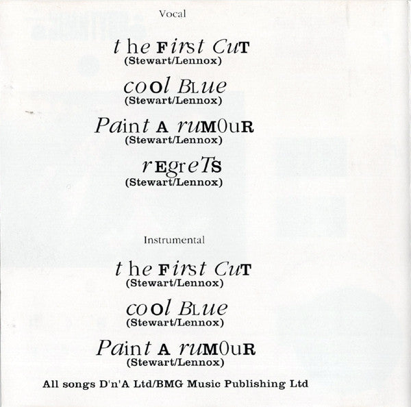 Eurythmics : Touch Dance (CD, Album, RE)