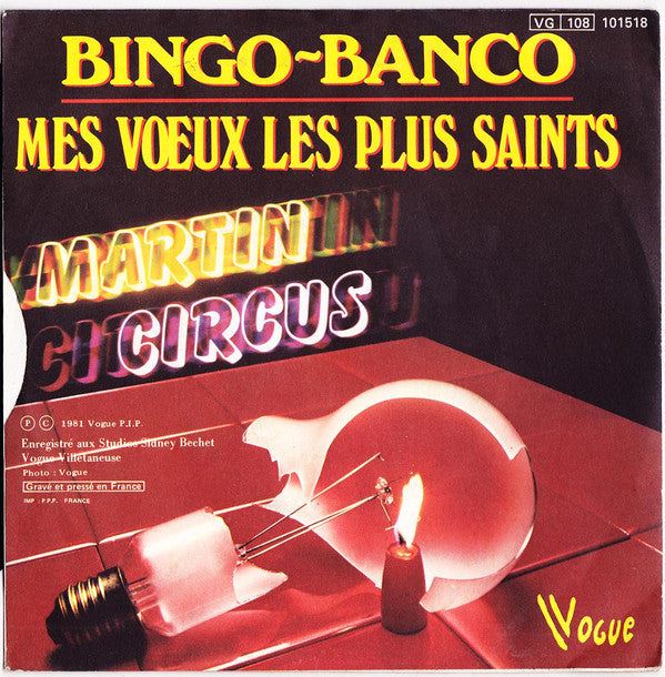 Martin Circus : Bingo-Banco (7", Single)