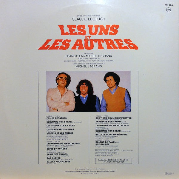 Francis Lai & Michel Legrand : Les Uns Et Les Autres (Bande Originale Du Film) (2xLP, Gat)