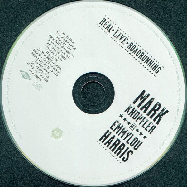 Mark Knopfler And Emmylou Harris : Real Live Roadrunning (DVD-V, Multichannel, PAL + CD, Album)