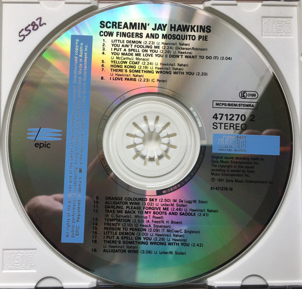 Screamin' Jay Hawkins : Cow Fingers & Mosquito Pie (CD, Comp)