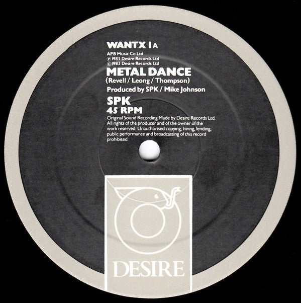 SPK : Metal Dance (12", Single)