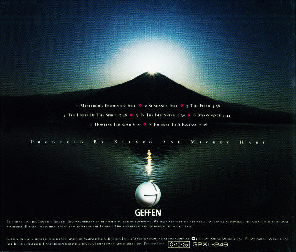 Kitaro : The Light Of The Spirit (CD, Album)
