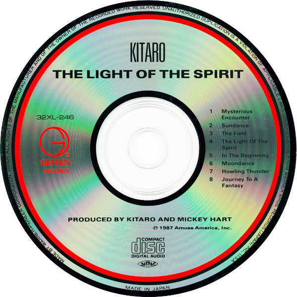 Kitaro : The Light Of The Spirit (CD, Album)