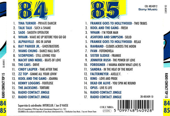 Various : Radio Contact Top 15 (84-85) (2xCD, Comp)