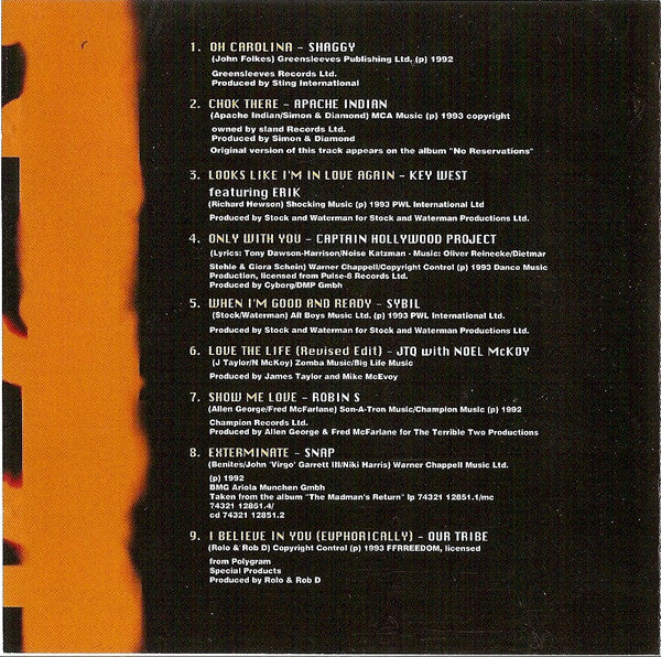 Various : Deep Heat 93 Vol. One (CD, Album, Comp)