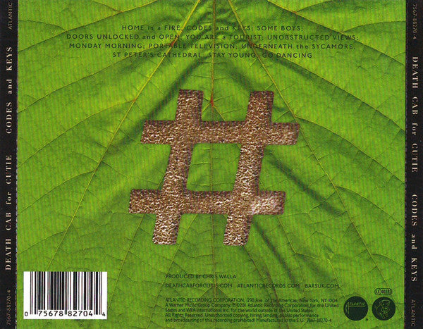 Death Cab For Cutie : Codes And Keys (CD, Album)