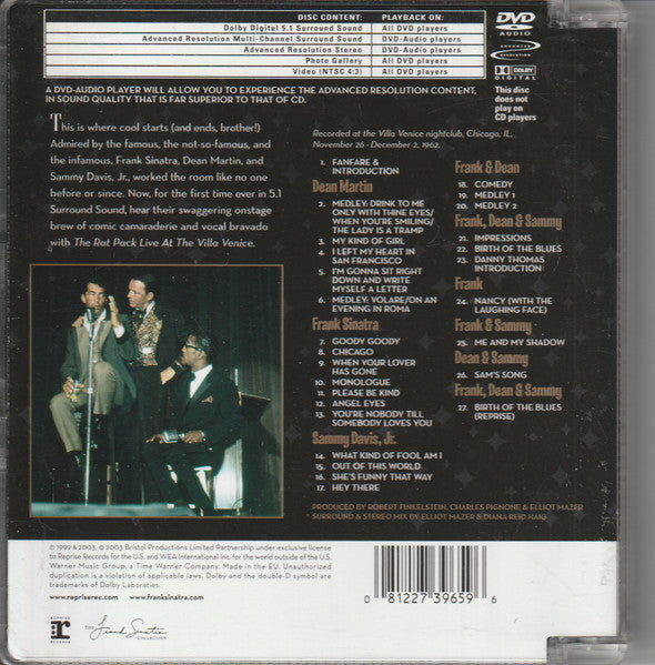 The Rat Pack : Live At The Villa Venice (DVD-A, Album)