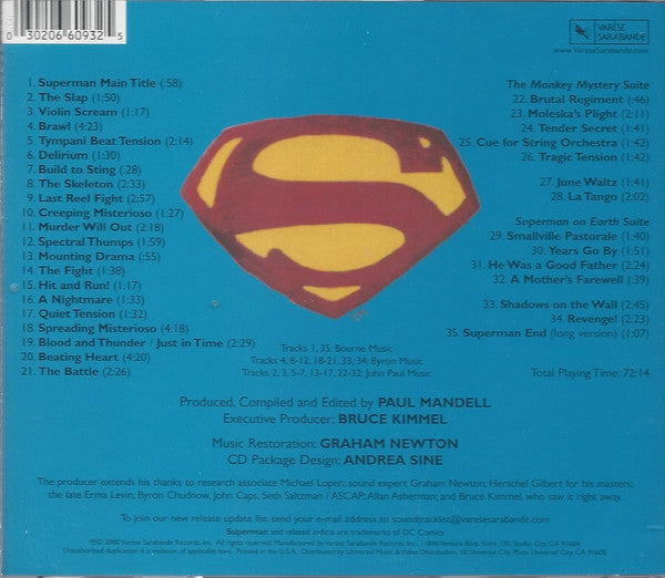 Various : Adventures Of Superman - The Original 1950's Television Series (CD, Comp)