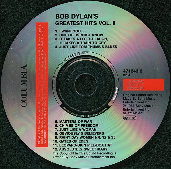 Bob Dylan : Bob Dylan's Greatest Hits 2 (CD, Comp, RE)