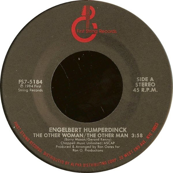 Engelbert Humperdinck : The Other Woman / The Other Man (7")