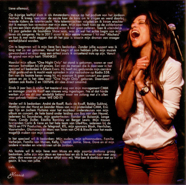 Glennis Grace : One Night Only (CD, Album)