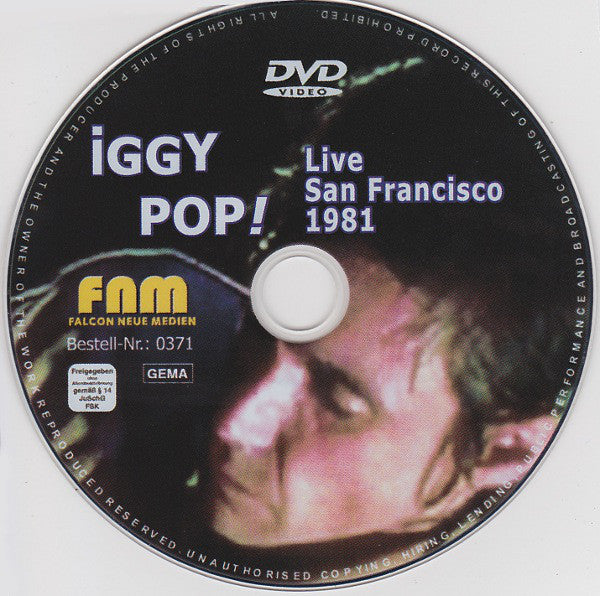 Iggy Pop : Live San Francisco 1981 (DVD-V, RE, NTSC)