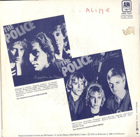 The Police : Roxanne (7", Single, Pap)