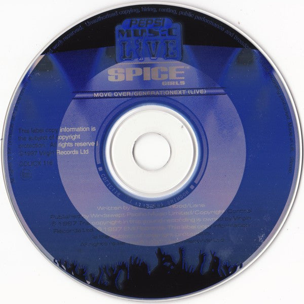 Spice Girls : Move Over / Generationext (Live) (CD, Single)